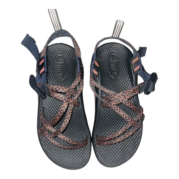 Chaco* ZX/1 EcoTred* Kids Sandal* Red/Blue* Sz 2 - Picture 4 of 5